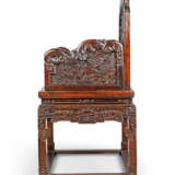 A PAIR OF CHINESE STAINED-PADAUK ARMCHAIRS - фото 2