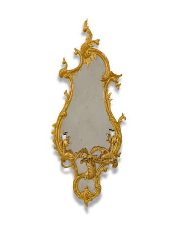 A PAIR OF GILTWOOD AND GILT-GESSO GIRANDOLE MIRRORS - фото 3