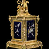 A FRENCH GILT-BRONZE AND ENAMEL CARRIAGE CLOCK - фото 3