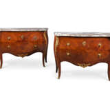 A PAIR OF FRENCH ORMOLU-MOUNTED MAHOGANY AND BOIS SATINE MARQUETRY CHEST-OF-DRAWERS - фото 2