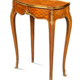 A PAIR OF FRENCH ORMOLU-MOUNTED KINGWOOD, ROSEWOOD, SATINWOOD, AND STAINED FRUITWOOD MARQUETRY OCCASIONAL TABLES - photo 2