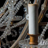 A GILT-METAL CUT, MOULDED AND BEADED-GLASS TWELVE-LIGHT CHANDLIER - photo 5