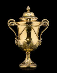 A GEORGE III SILVER-GILT CUP AND COVER
