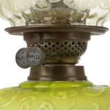 A GROUP OF EIGHT VICTORIAN CLEAR AND FROSTED GLASS OIL LAMPS - фото 10