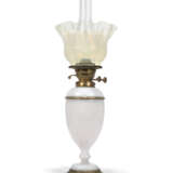 A GROUP OF EIGHT VICTORIAN CLEAR AND FROSTED GLASS OIL LAMPS - photo 11