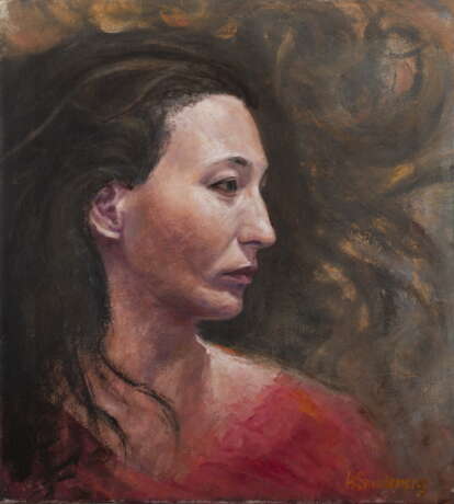 Peinture «Olga», Toile sur le sous-châssis, Peinture à l'huile, Réalisme, Portrait, Russie, 2021 - photo 1
