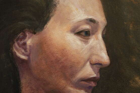 Peinture «Olga», Toile sur le sous-châssis, Peinture à l'huile, Réalisme, Portrait, Russie, 2021 - photo 2