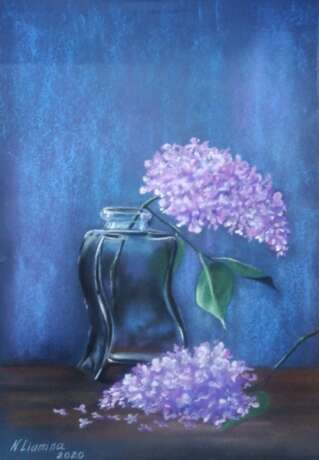 Painting “Lilac”, Paper, Pastel, Poland, 2020 - photo 1