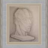 Drawing “head in cubism”, Paper, Pencil, Cubist, Portrait, Byelorussia, 1990 - photo 2