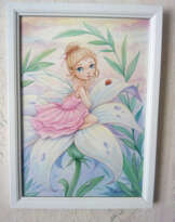 "Fairy in a white lily". "Fairy in a white lily".