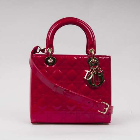 Christian Dior. Lady Dior Bag Kirschrot - Foto 1