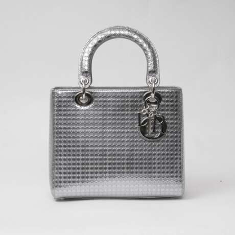 Christian Dior. Lady Dior Bag Silver Perforated - Foto 1