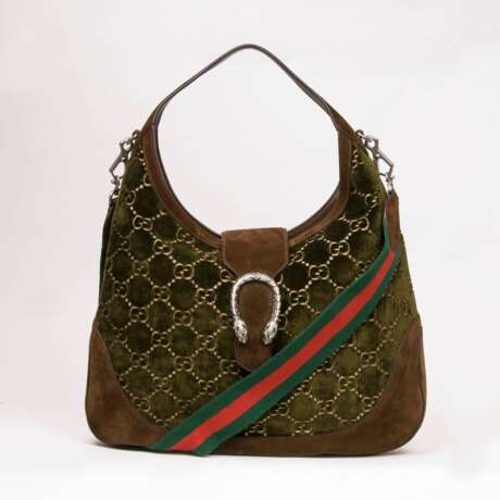 Gucci. Dionysus Velvet Hobo Bag Oliv - Foto 1