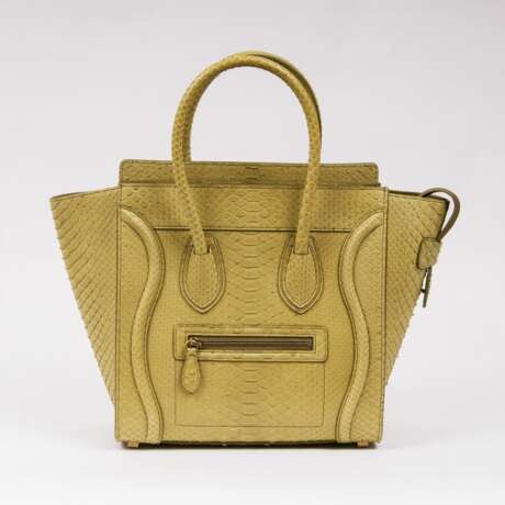 Céline. Micro Luggage Handbag Python - фото 1