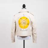 Christian Dior. Leder-Bikerjacke im '5 Swords' Design Ivory - фото 1