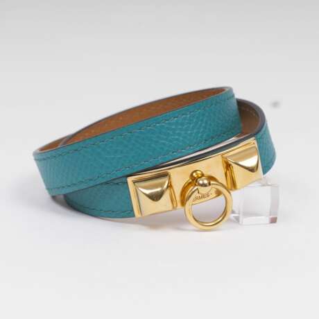 Hermès. Armband Rivale Double Tour Bleu Paon - photo 1