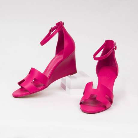 Hermès. Paar Pumps Sandals Legend Pink - Foto 1