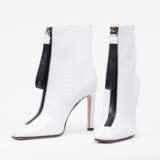 Jimmy Choo. Paar weißer Highheels Booties Macel 100 - Foto 1