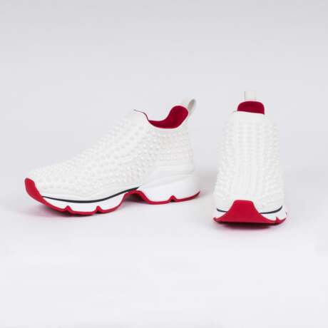 Christian Louboutin. Paar Stretch Sneaker 'Spike Sock Donna' - Foto 1