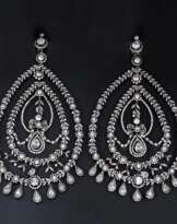 Paar Très Grandes Swarovski Ohrhänger