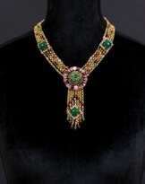 Henkel & Grosse Collier mit Farbsteinen