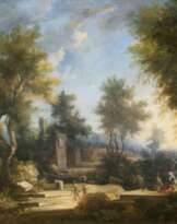 Arkadische Landschaft mit Ruinen