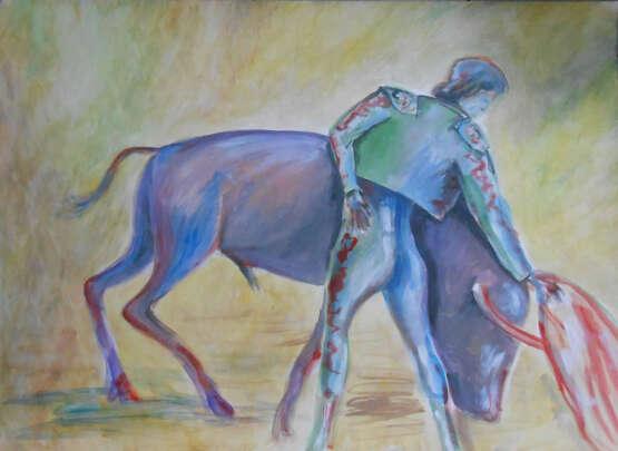 Painting “There is such a profession - to defend yourself”, Whatman paper, Watercolor, Impressionist, Battle, 2021 - photo 1