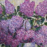 Painting “Lilacs in the garden.”, Canvas on the subframe, Oil paint, Realist, Still life, Ukraine, 2010 - photo 3