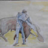 Painting “Teaser for the movie There is such a profession ...”, Whatman paper, Watercolor, Impressionist, Battle, 2021 - photo 1