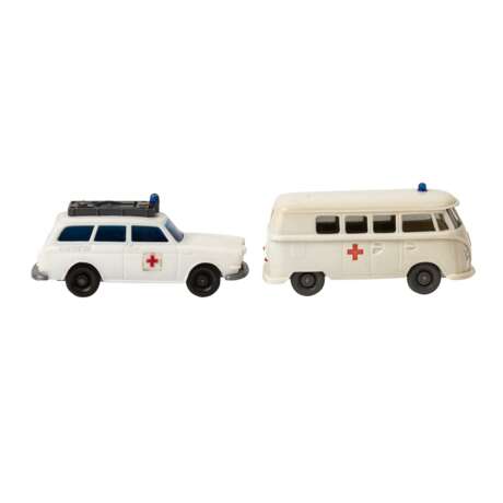WIKING zwei VW- Rotkreuz-Fahrzeuge, 1965-73, - фото 4
