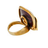 Ring, mit Sugilithscheibe und Brillant ca. 0,02 ct. - Foto 3
