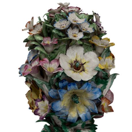 MEISSEN Potpourri-Deckelvase, 2. Wahl, 1860-1924. - Foto 2