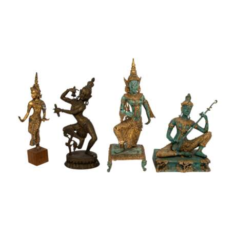 Sammlung von 8 Skulpturen überwiegend aus THAILAND, 20. Jahrhundert: - Foto 5