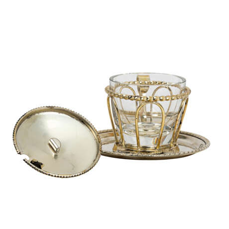Konvolut Untersetzer, 7-teilig, + Marmeladenglas, 20. Jahrhundert - photo 3