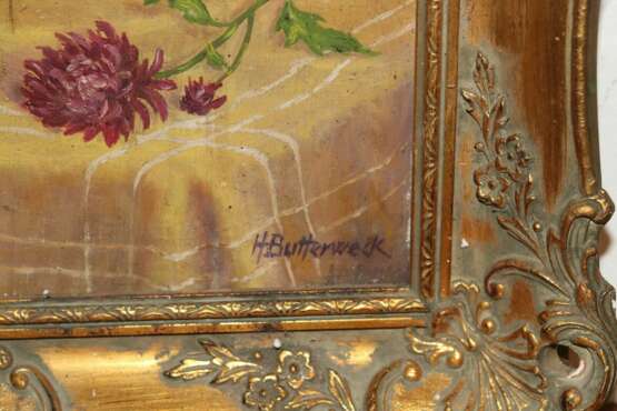 Летние цветы Генрих Буттервек Холст Масляные краски Натурализм Натюрморт Германия 1930 г. - фото 2