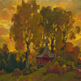 "Часовня" Toile Peinture à l'huile Impressionnisme Peinture de paysage Russie 1985 - photo 1