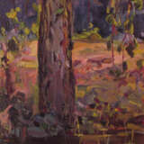 Gemälde „Ein Baum am Wasser“, Karton, Ölfarbe, Impressionismus, Landschaftsmalerei, Russland, 1982 - Foto 1
