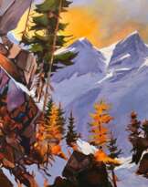Горный пейзаж. Mountain landscape. Горный пейзаж. Mountain landscape.
