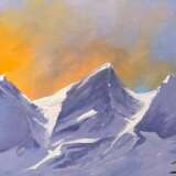 Design Gemälde „Berglandschaft. Berglandschaft.“, Hartfaserplatte, Acrylfarbe, Impressionismus, Landschaftsmalerei, Russland, 2019 - Foto 3