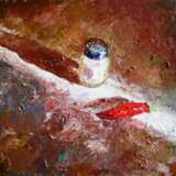 Peinture «Sel et poivre», Toile sur carton, Couteau à peindre, Impressionnisme, Nature morte, Russie, 2021 - photo 1