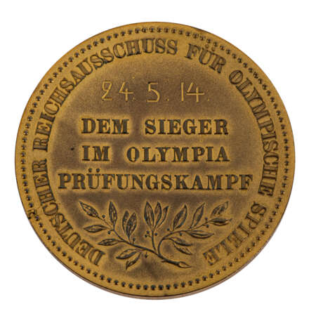 Dt. Kaiserreich - Bronzemedaille 1914, Kaiser Wilhelm II., - Foto 2