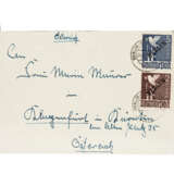 Berlin - 1948, Briefvorderseite mit 2 und 5 Mark Schwarzaufdruck, - photo 1