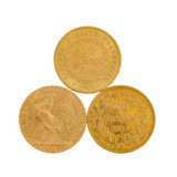 Frankreich - 3 x 20 Francs, GOLD, - photo 2