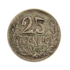 Dt. Kaiserreich 25 Pfennig 1909 PROBE