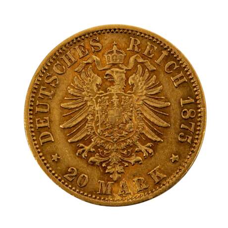 Deutsches Kaiserreich / Preussen - 20 Mark 1875, - photo 2