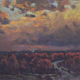Gemälde „Fliederwolken“, Leinwand, Ölfarbe, Impressionismus, Landschaftsmalerei, Russland, 1977 - Foto 1