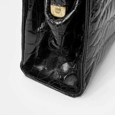 Handbag “Vintage crocodile leather bag Cro. France, genuine leather, handmade, 1950-1960”, Crocodile leather, France, 1950 - photo 5