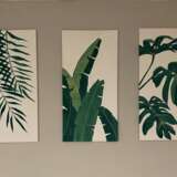 Design Painting “Triptych Leaves”, Canvas on the subframe, Acrylic paint, Minimalism, Russia, 2020 - photo 1