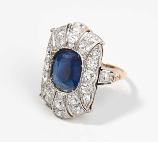 Saphir-Diamant-Ring - photo 1