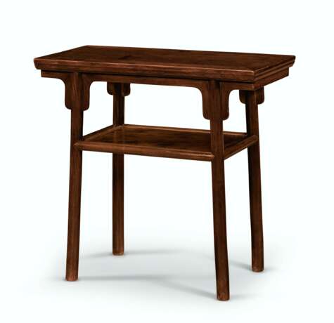 A SMALL HUANGHUALI RECESSED-LEG SIDE TABLE - photo 2